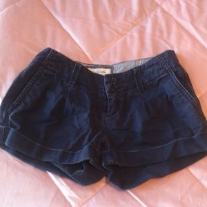 A&F Navy shorts